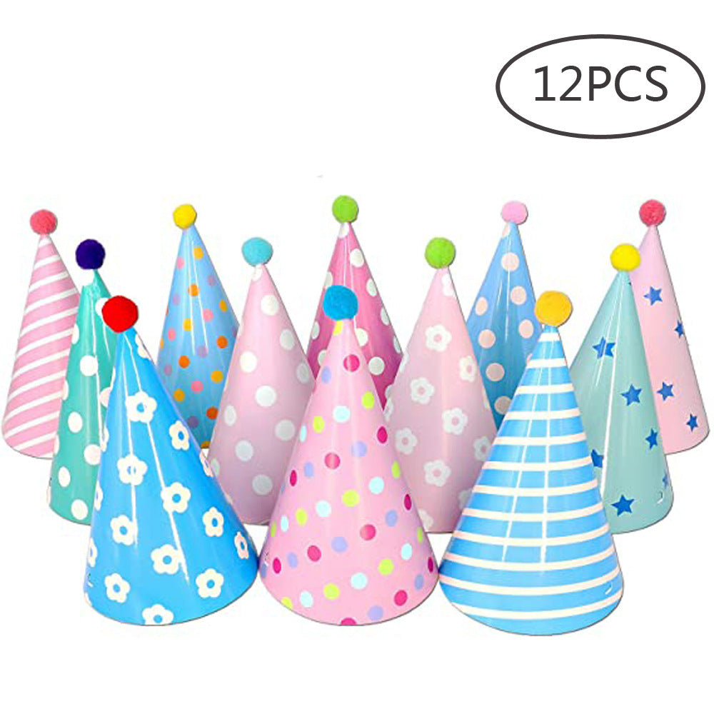 Colorful party hats