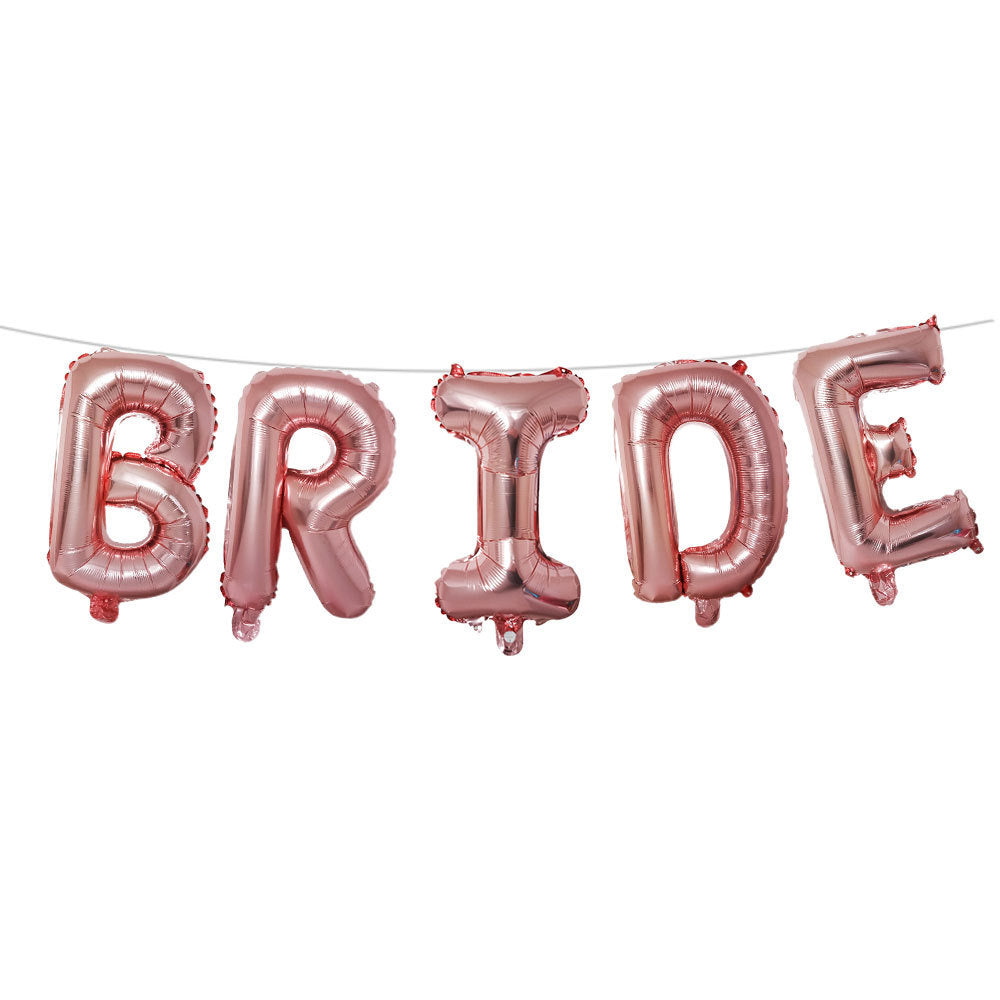 Bachelor Party Balloon Set Bride Shoulder Strap Diamond Ring Party Decoration